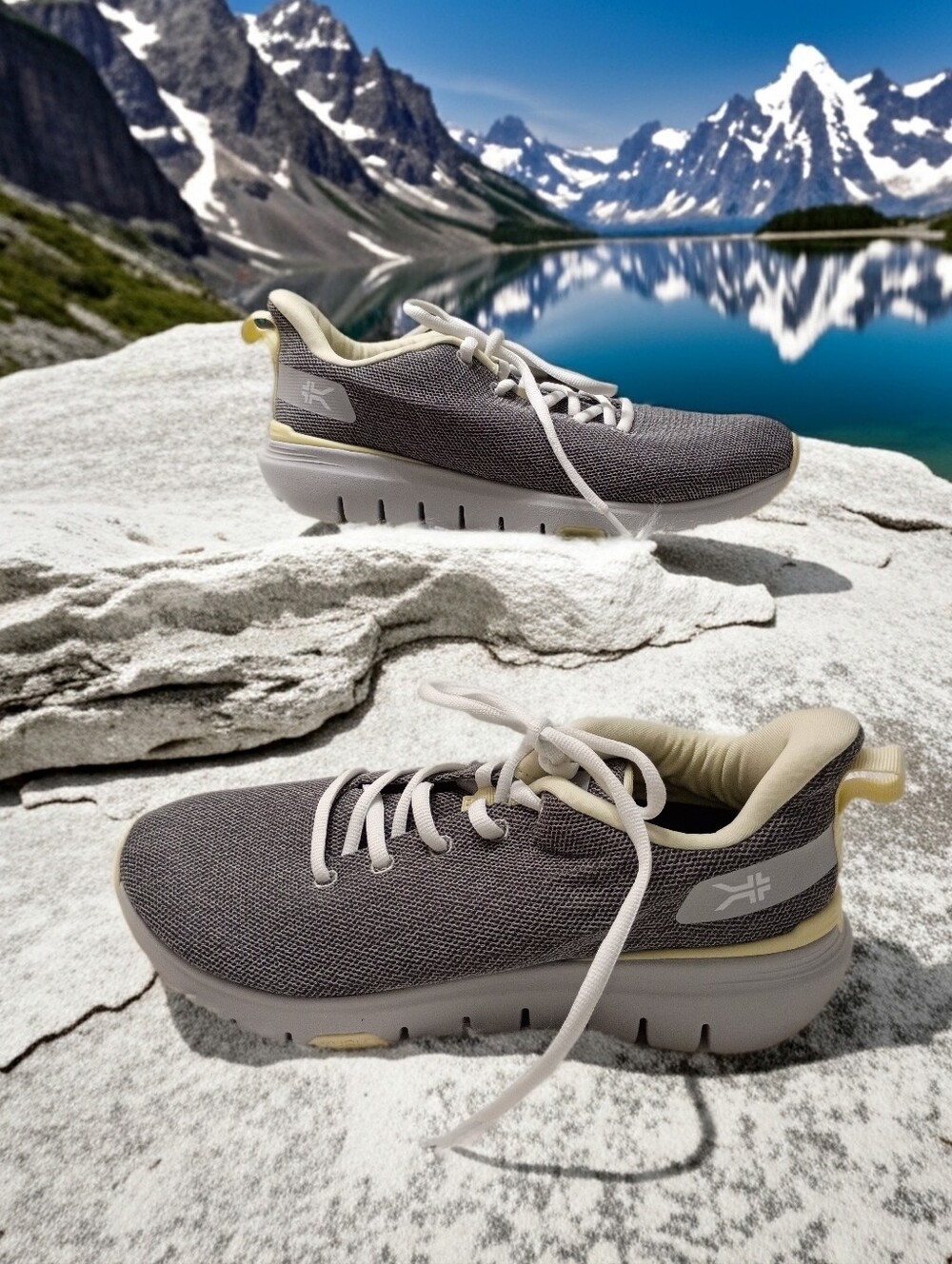 Womens Kuru FLEX Via Gray Plantar Fascitis Orthopedic Support Walking Shoe 8.5M
